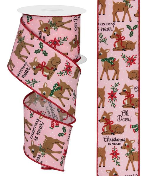 RGE145715 2.5" x 10yd Oh Deer Lt Pnk/Tan/Blk/Rd/Grn