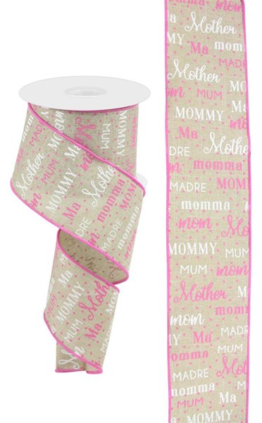 RGC1248NF 2.5" x 10yd Mom Pattern On Royal