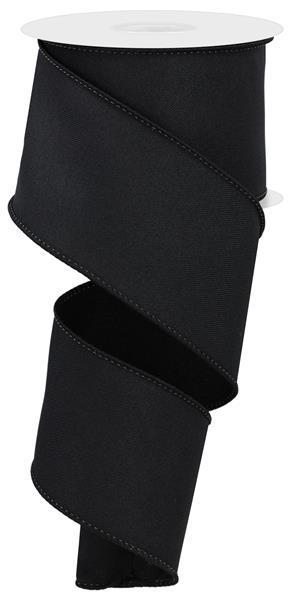 RGE120302 2.5" x 10yd Diagonal Weave Fabric Black