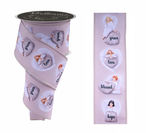 LS108518 2.5" x 10yd Angels White/Natural/Beige