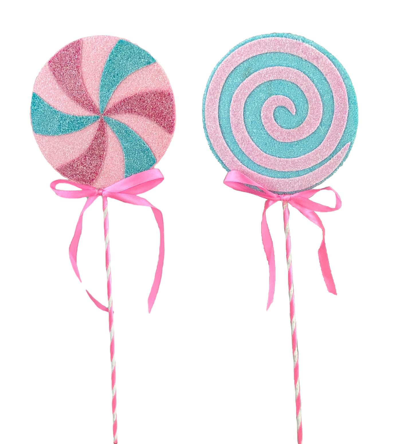 85527BTPKBL 16"H Lollipop Pick Pink/Blue/Bt Pink