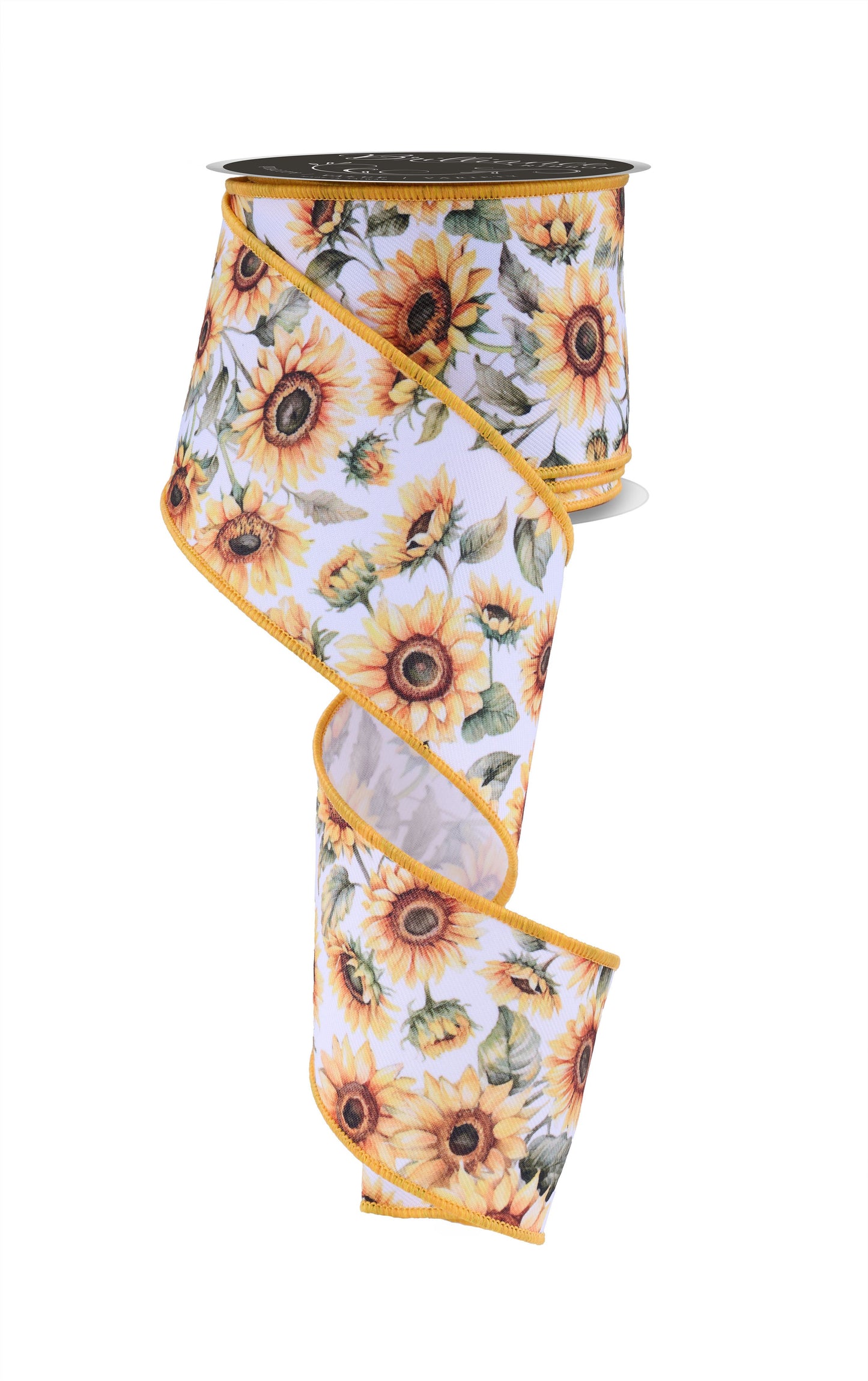 LS1030 2.5" x 10yd Sunflowers Yellow/Green/Brown