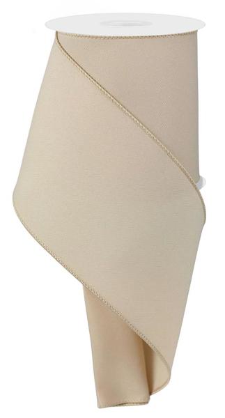 RGE120401 4" x 10yd Diagonal Weave Fabric Lt Beige