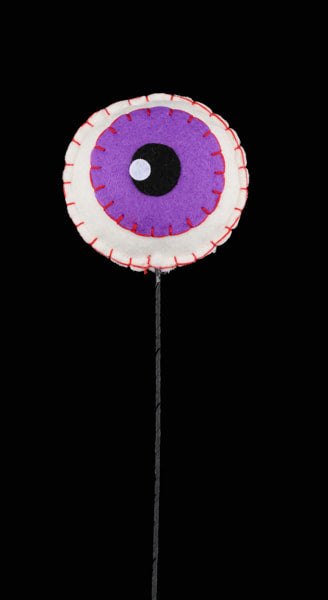 HH135023 12"L Felt Eyeball Pick Purple