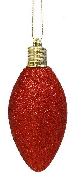 XH950024 100Mm Glitter Light Bulb Ornament Set/8