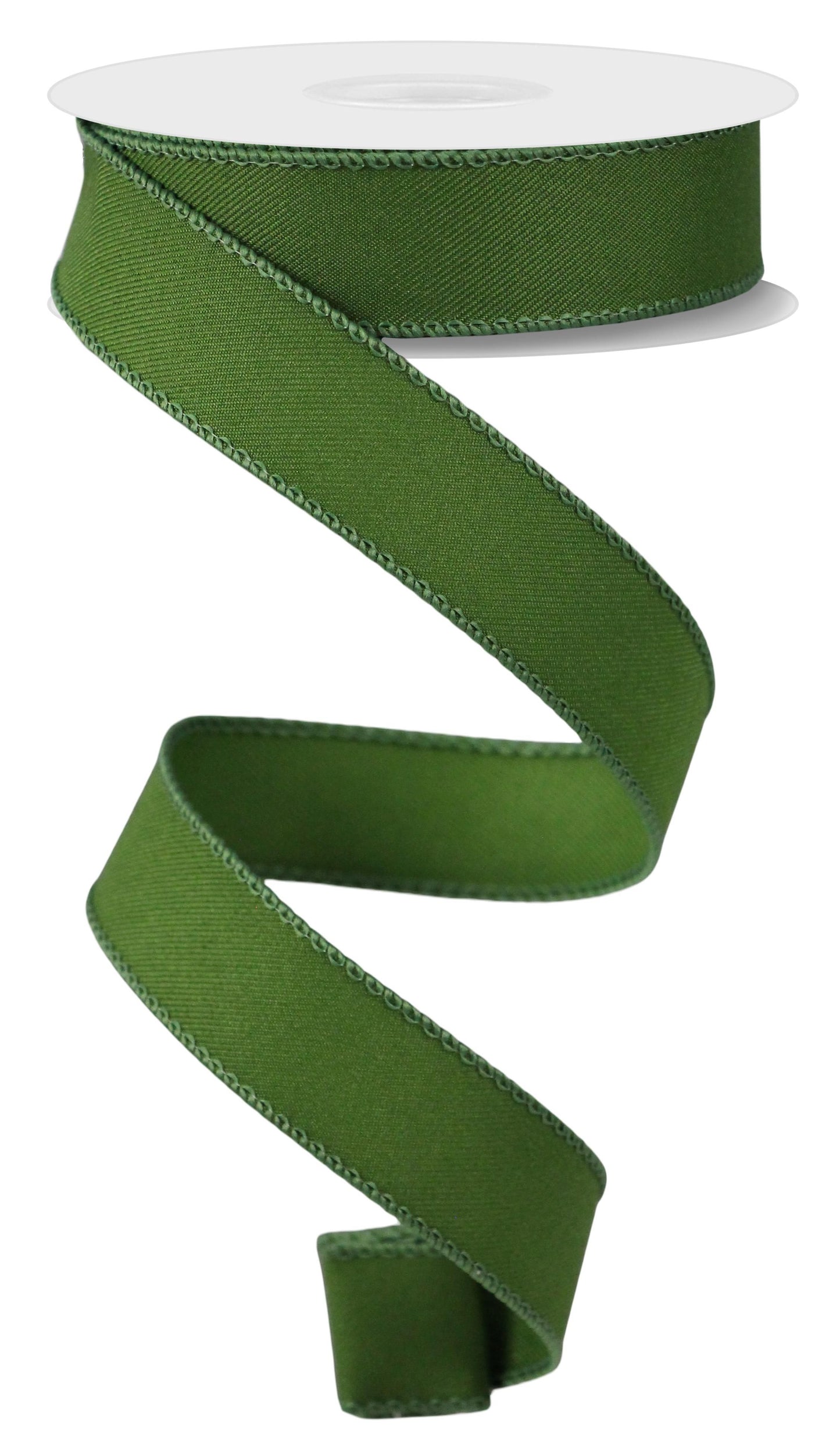 RGE720236 7/8" x 10yd Diagonal Weave Moss Green