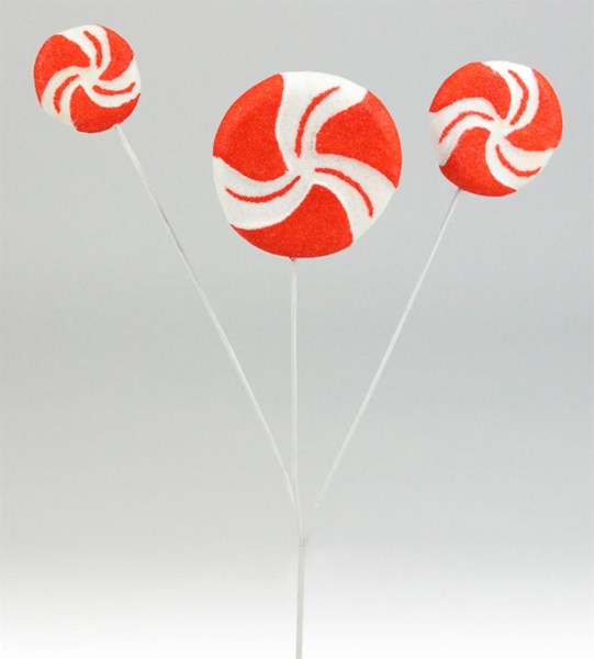 XP380691 16L” Candy W/Stripes Pick Red/White