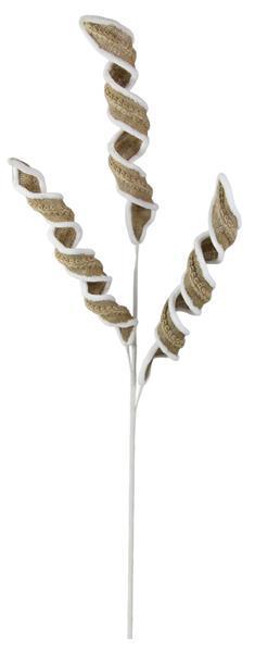 MN0248 31.75"L Burlap Curl Spray Natural/White