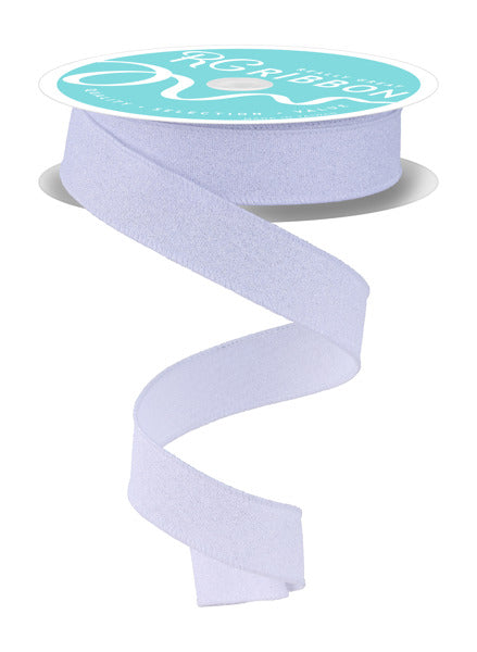 RGE780027 7/8" x 10yd Fine Glitter On Faux Royal White/Silver