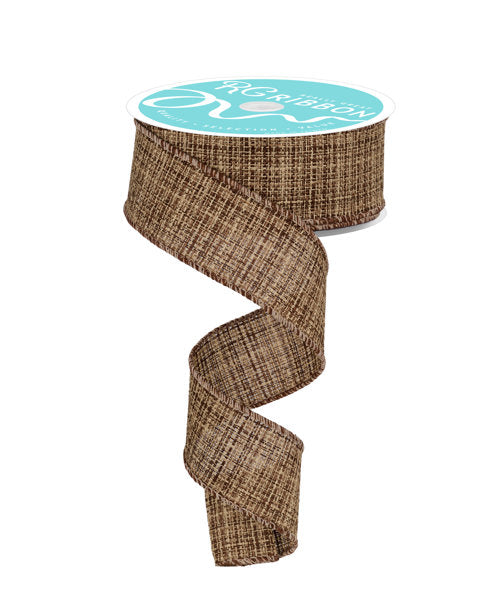 RGF1407M5 1.5" x 10yd Cross Check Dark Brown