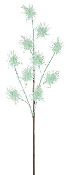 XS8634C8 26.75"L Thistle Spray W/Snow Mint Green