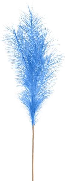 FG601303 32.75"L Fabric Grass Plume Spray Blue