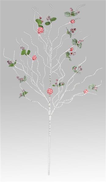 XX8039 31"L Check Ball/Berry Spray Red/White/Green