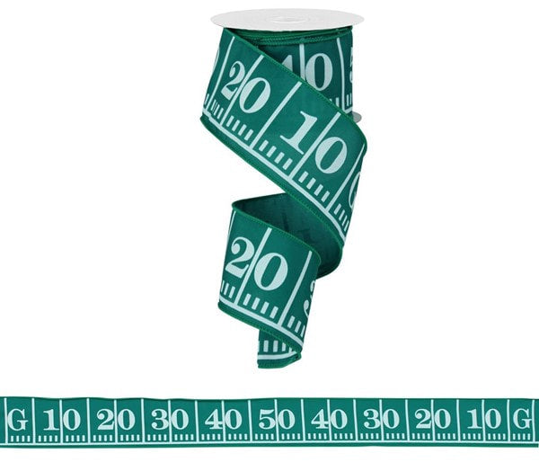 RG1413 2.5" x 10yd Football Field Green/White