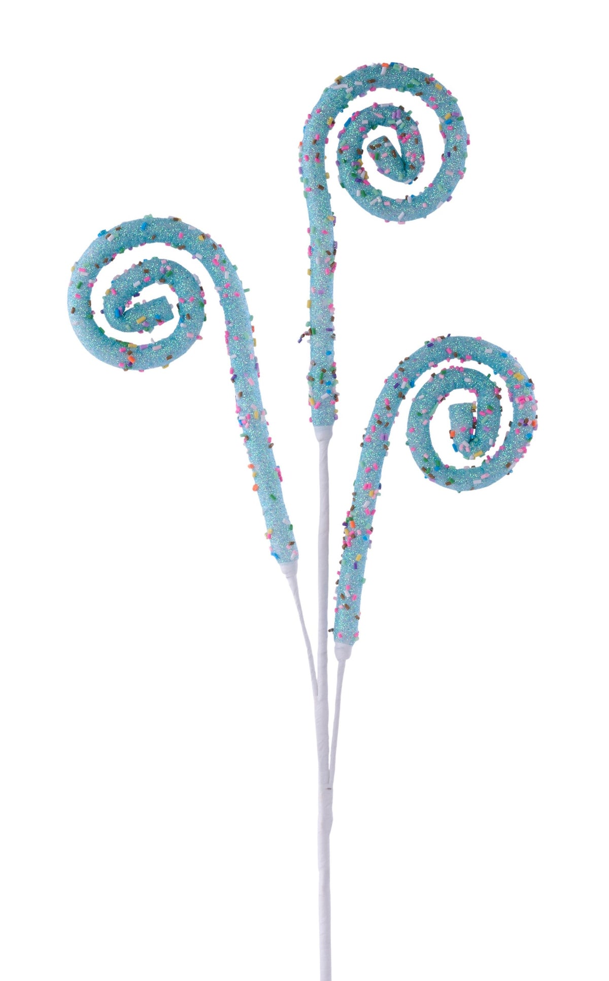 MN048544 29.5"L Glitter/Sprinkle Coil Spray Blue