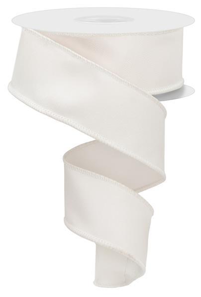 RGE120233 1.5" x 10yd Diagonal Weave Fabric Ivory