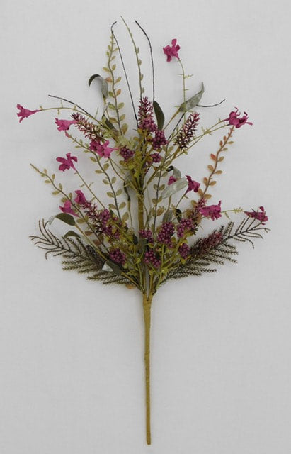 63048PU 24" Lavender Berry Spray, Twigs and Greenery Filler Spray Purple
