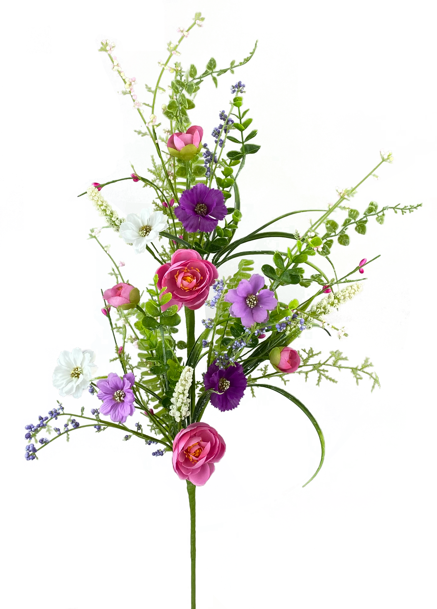 63303SP30 30" Ranunculus Filler Spray Purple/Pink/Green
