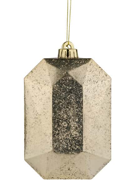 XJ5518GE 6.25"Lx4.25"W Antique Look Rect Gem Orn Champagne