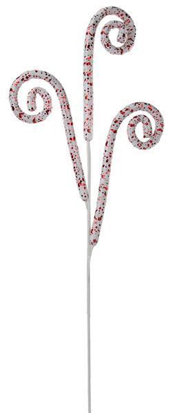 MN023339 31.5"L Splatter Curl Spray White/Red