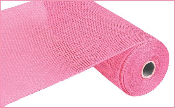 RP810022 10" x 10yd Poly Burlap Mesh Pink