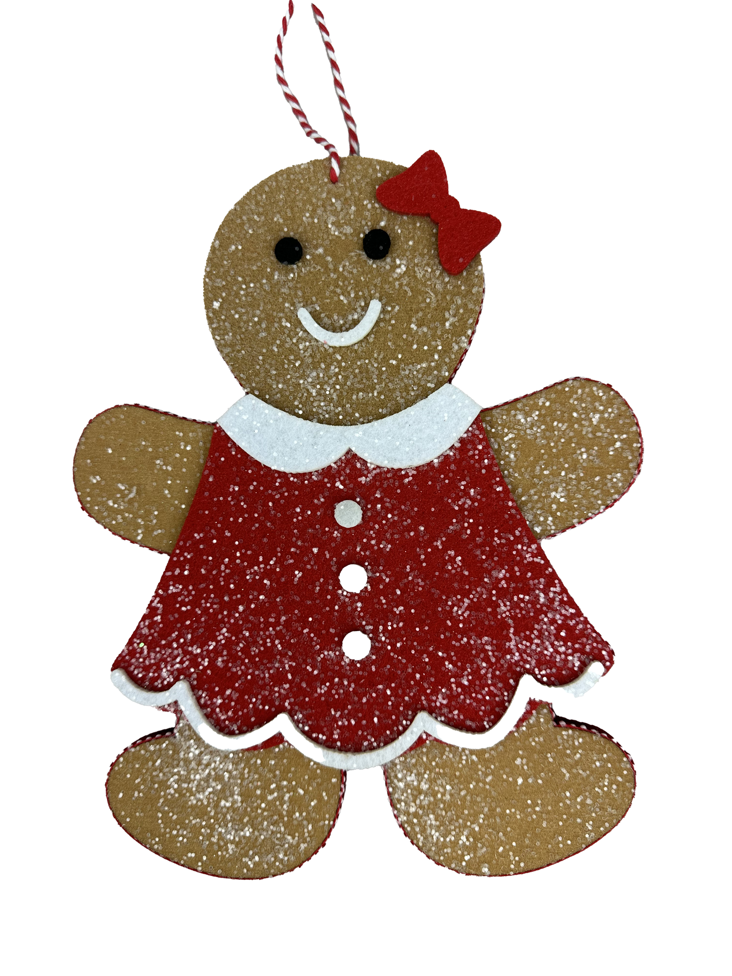 86094Girl 9"HX7.5"W Gingerbread Ornament