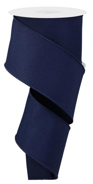 RGE120319 2.5" x 10yd Diagonal Weave Fabric Navy Blue