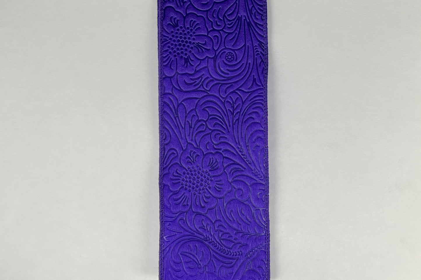 42466-40-11 2.5"X10YDS Embossed Flower Purple