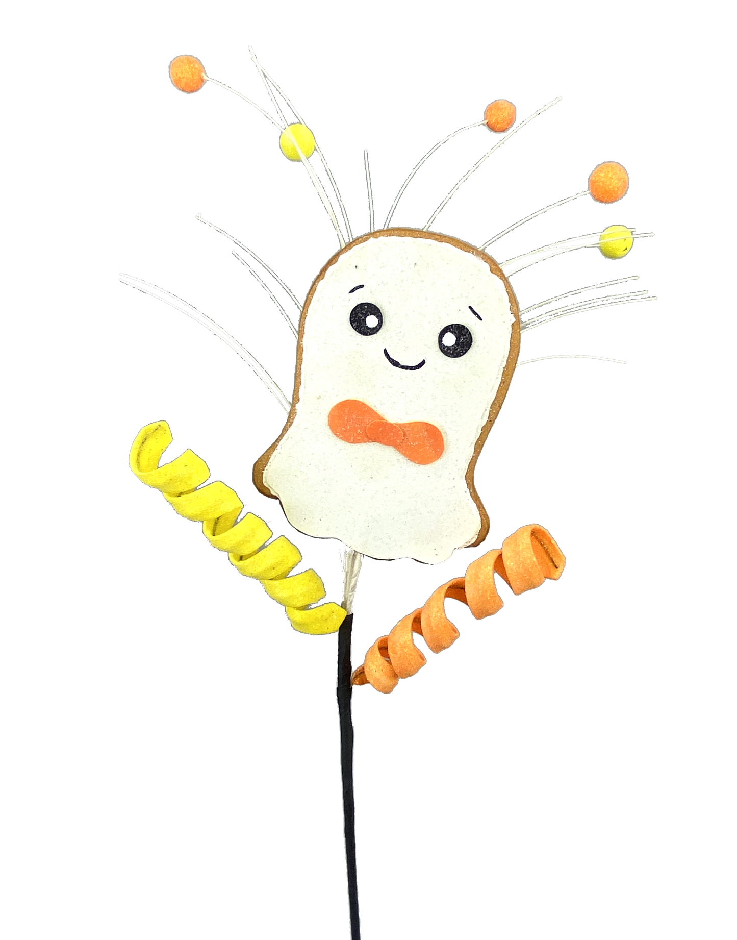 56829HAL 24" Ghost Cookie Spray White/Yellow/Orange