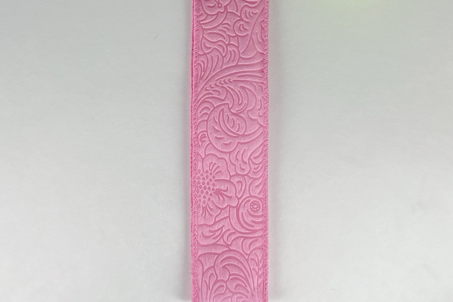 42466-09-03 1.5"X10YDS Embossed Flower Pink