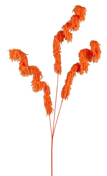 HH130120 38"Oal Furry Fabric Curl Spray Orange