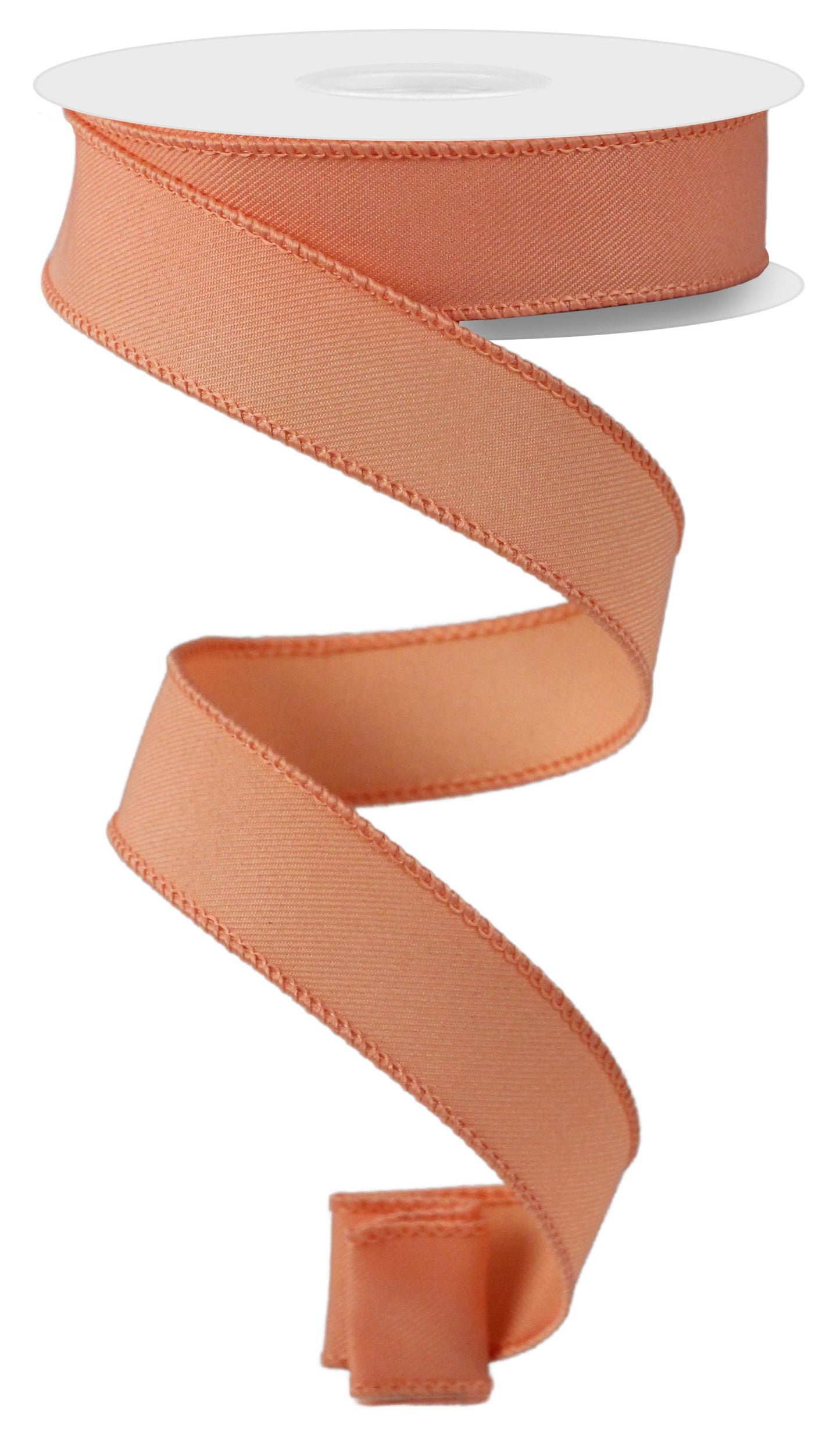 RGE720221 7/8" x 10yd Diagonal Weave Peach