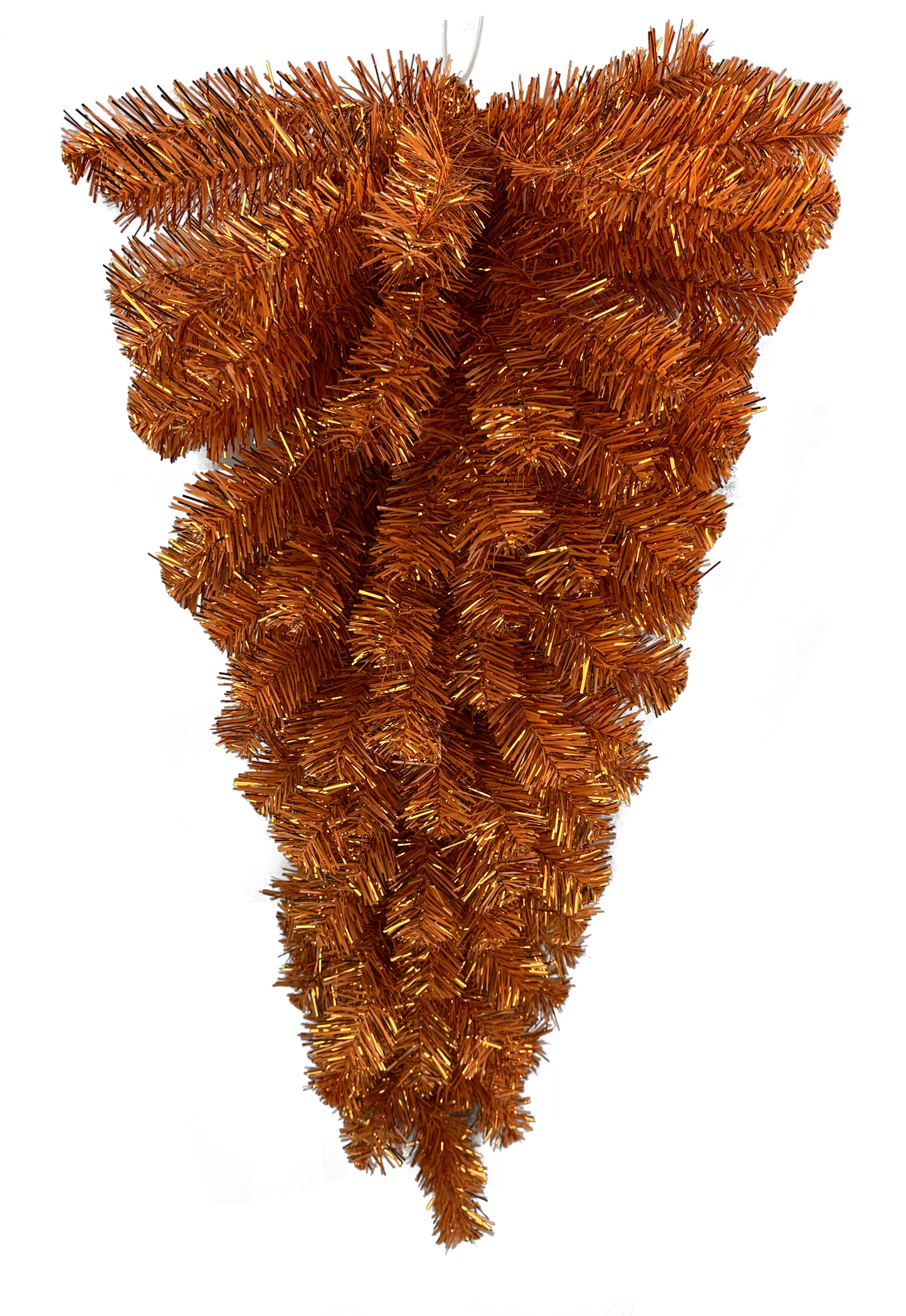 57196TE32 32" Tinsel Teardrop Orange