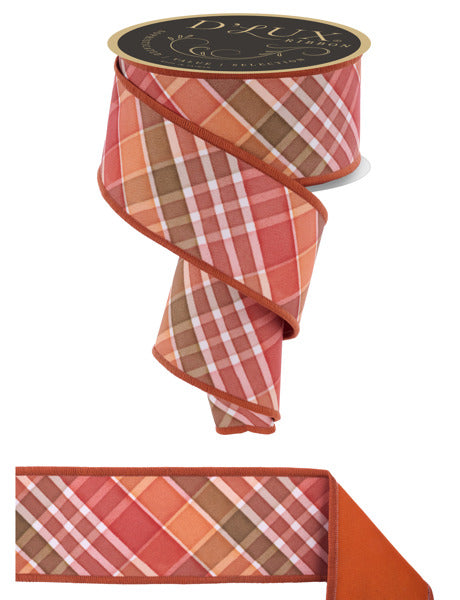 LX1111RT 2.5" x 10yd Bold Plaid/Fused Ivory/Multi