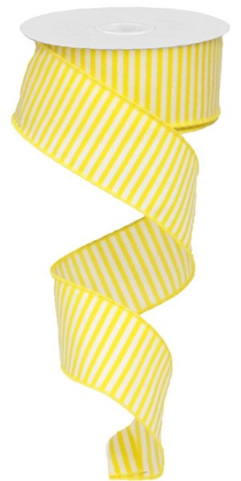 RX9141J3 1.5" x 10yds Horizontal Stripe Yellow/White