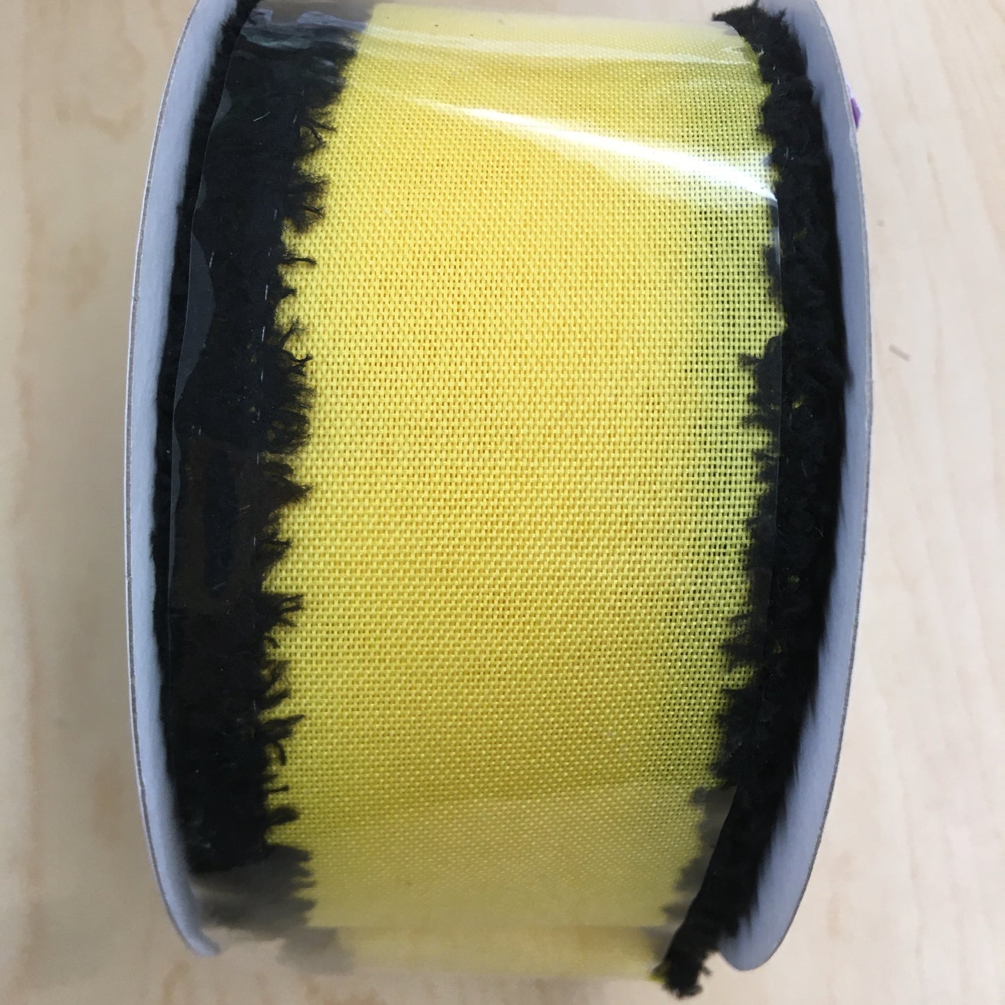 RC501129 2.5"X10YDS Black Drift on Yellow Black/Yellow