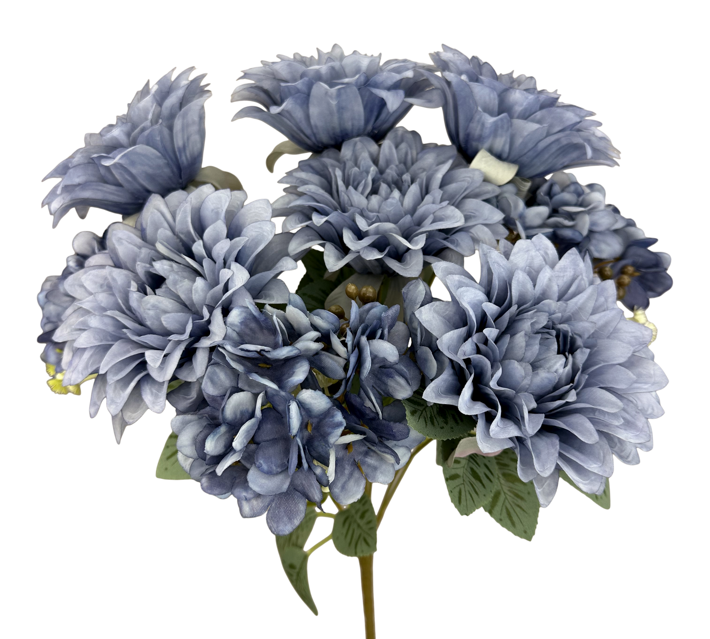 57329BL H17" Dahlia Hydr BushX9 Blue