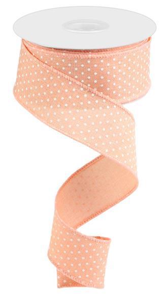 RG01651ET 1.5" X 10Yd Raised Swiss Dots On Royal
