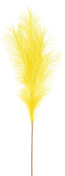 FG601329 32.75"L Fabric Grass Plume Spray Yellow
