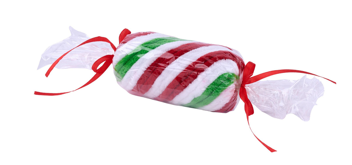XC1169W9 11.375"L x 2.375"Dia Peppermint Stick Red/White/Bright Green