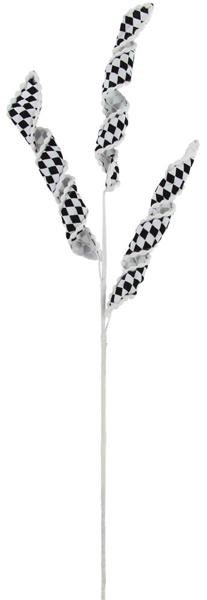 MN0203 30"L Spiral Fabric Spray Black/White