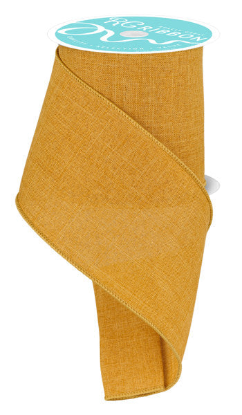 RG1280F4 4" x 10yd Royal Burlap Dark Mustard