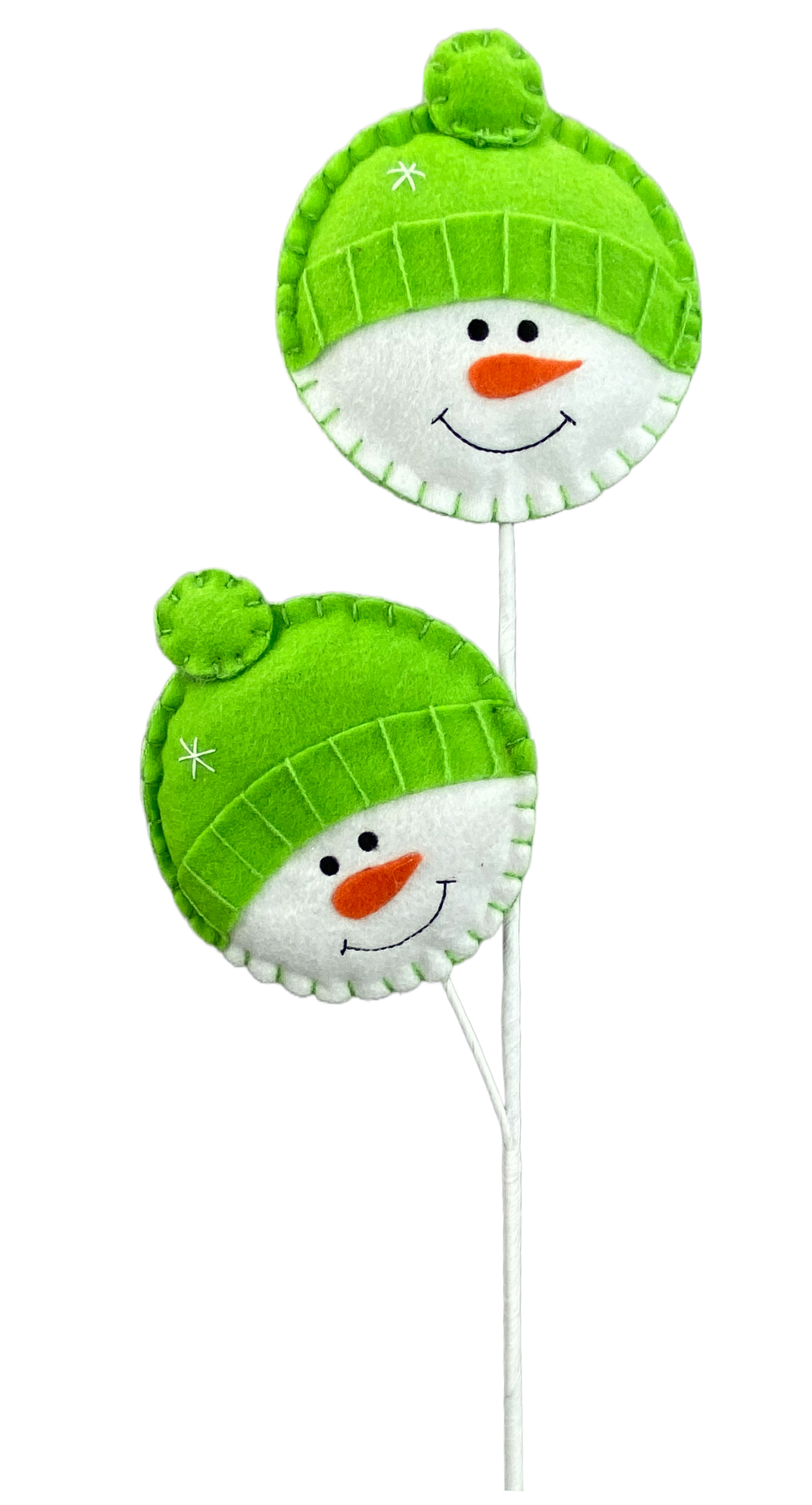 85706GN 25"H Snowman Head Spray Blue