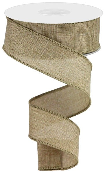 RG1278R2 1.5"X10yd Royal Burlap Light Beige