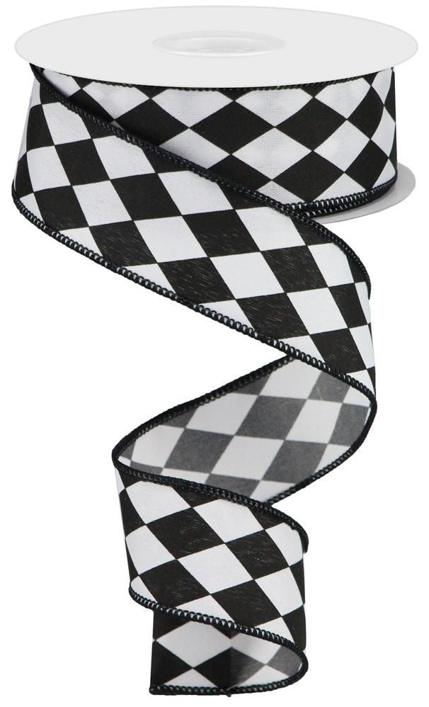 RGA1901CF 1.5" x 10yd Harlequin Black/White