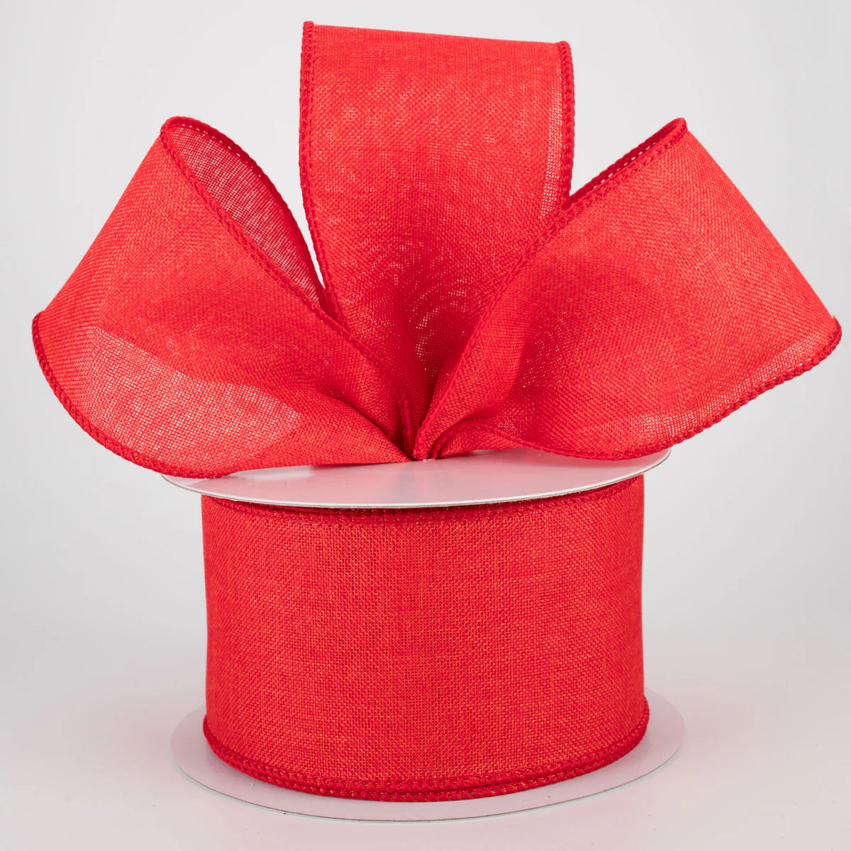 RG0188124 2.5"X10yd Shiny Solid Canvas Red