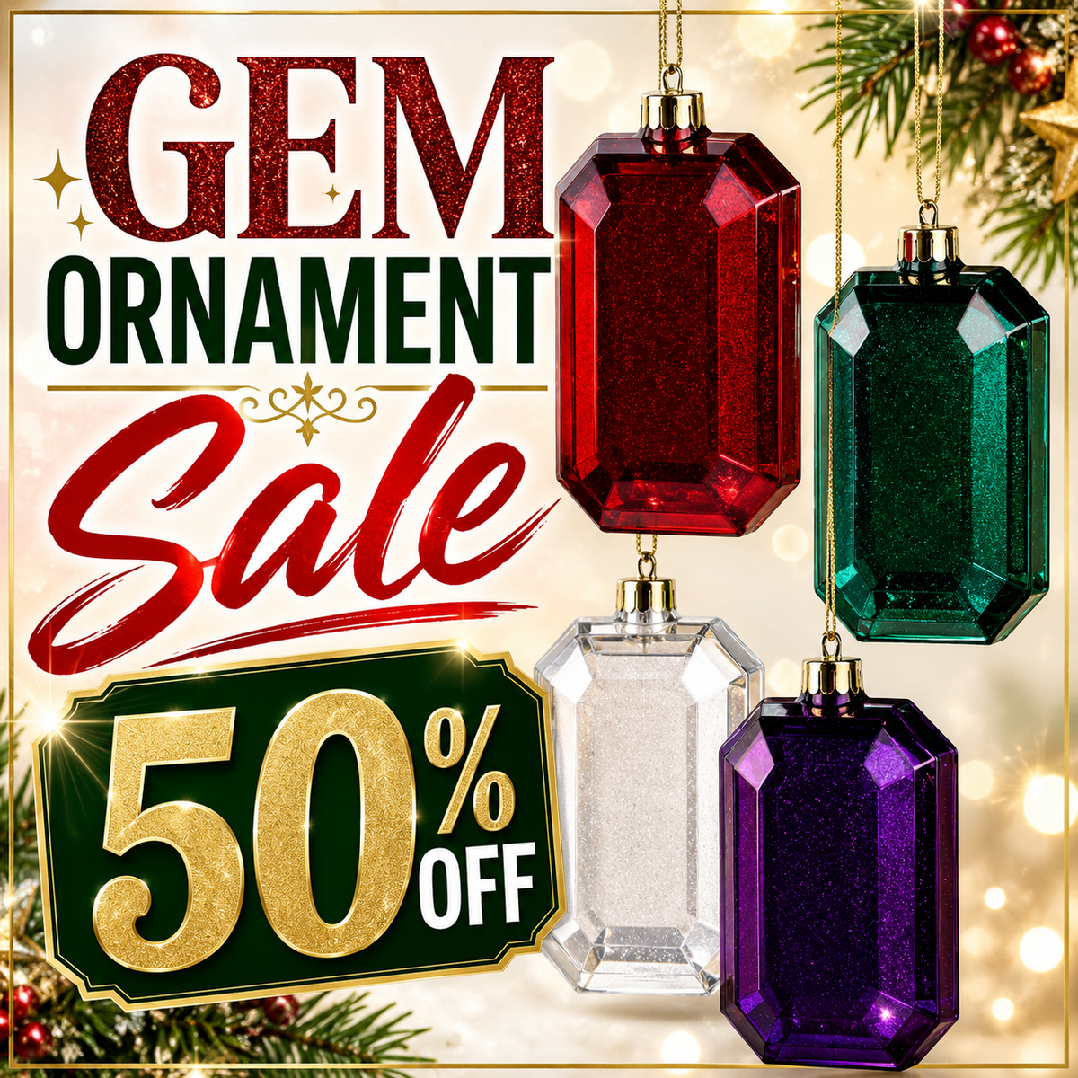 GEM ORNAMENT SALE