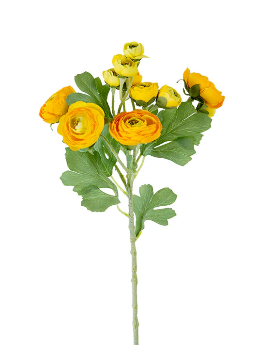 2280021YL   21" Ranunculus Spray Yellow