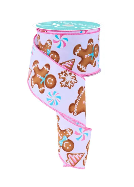 RGF143827   2.5" x 10yd Gingerbread   White/Multi