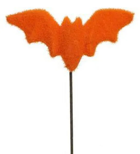 HH392520   7"L x 3.25"H Flocked Bat Pick (12"Oal)   Orange